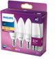 Bougie LED Philips économe en énergie mate - 40 W - E14 - lumière blanc chaud - 3 pièces - économisez sur les coûts énergétiques