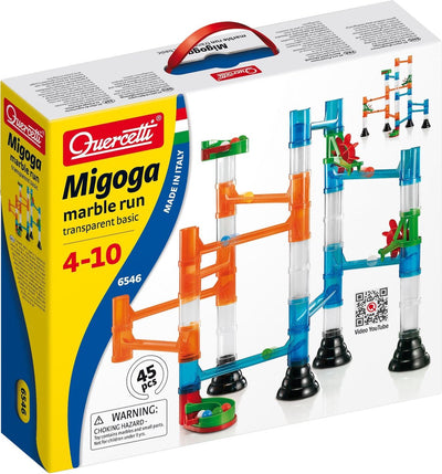 Quertti Knikkerbaan Migoga transparent, 45dlg.