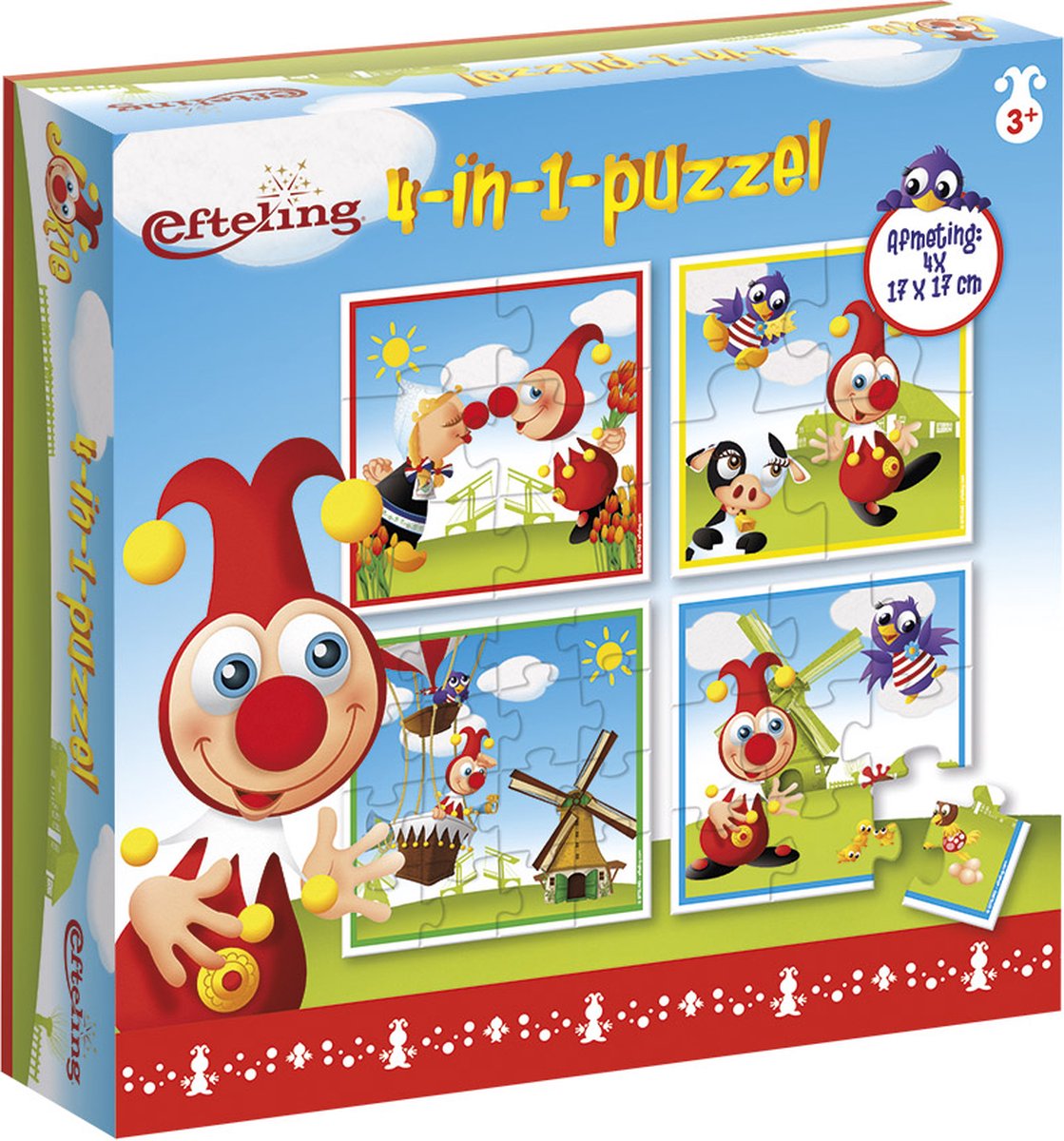 Bambolino Toys 4in1 Puzzle Jokie, 16e.