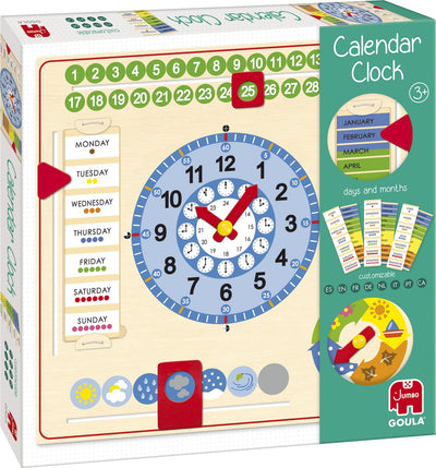 Horloge calendrier goula géante (carrée)