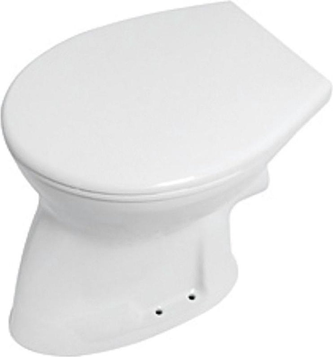 Plieger brussels cuvette de toilette à chasse d'eau plate pk 35x46,5cm blanc