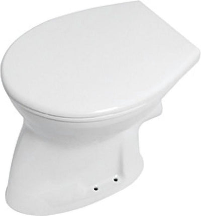 Plieger brussels cuvette de toilette à chasse d'eau plate pk 35x46,5cm blanc