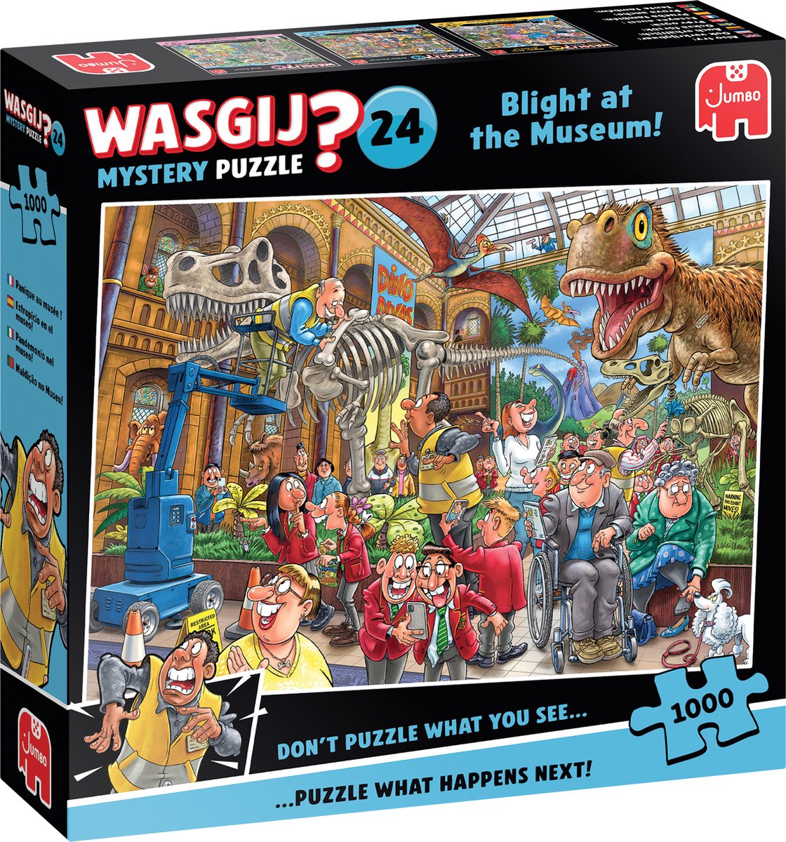 Puzzle Jumbo Wasgij Mystery 24 - Panique au musée !, 1000 pcs.