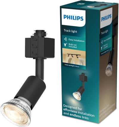 Philips led philips easylink tobia - spot - raccord gu10 - puissance maximale : 7w - noir - éclairage sur rail