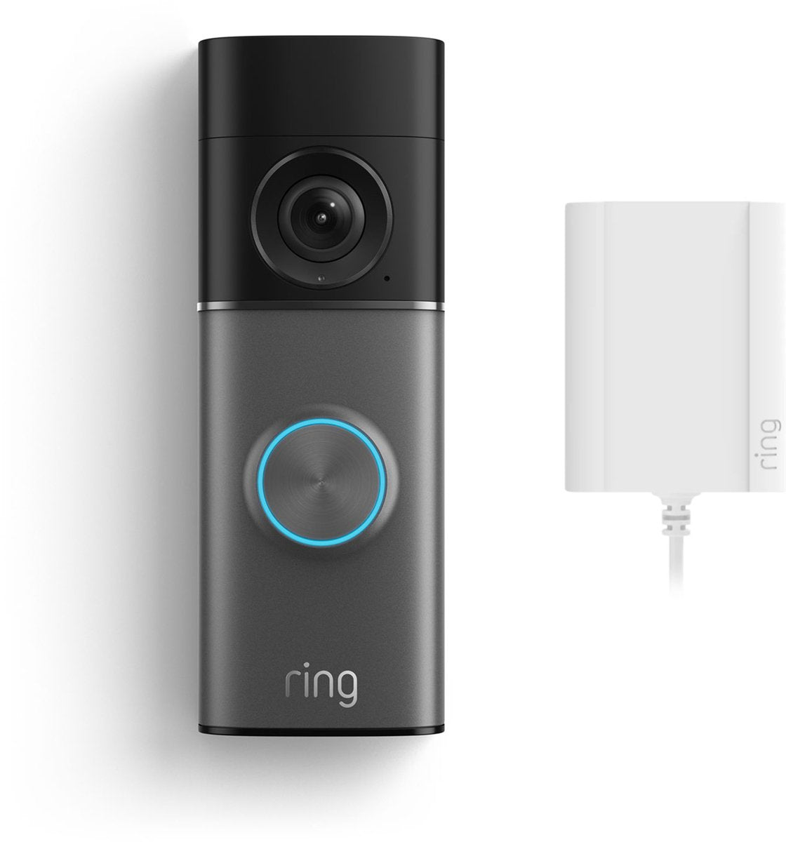 Ring sonnette vidéo filaire pro (dernière génération) - plug-in - argent - vidéo 4k rétinol