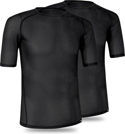 Gripgrab - maille ultralégère 2pack couche de base à manches courtes maillot de corps de vélo d'été sweat-shirt polygiene - noir - homme - taille m