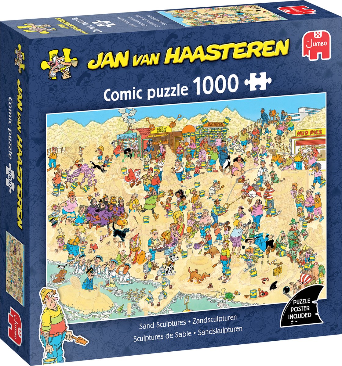 Jan van Haasteren Pluzzle - Sculptures de sable, 1000st.