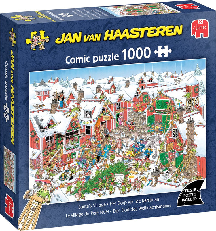 Puzzle jumbo Jan van Haasteren le village du Père Noël 1000 pièces