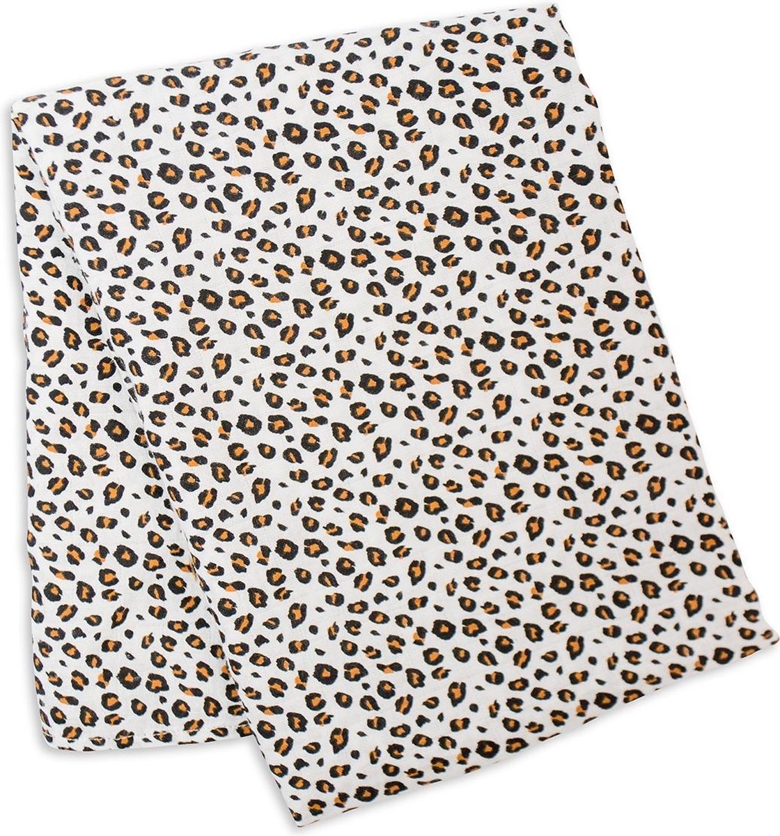 Lulujo - tissu hydrophile - emmaillotage - bambou - 120x120 cm - léopard