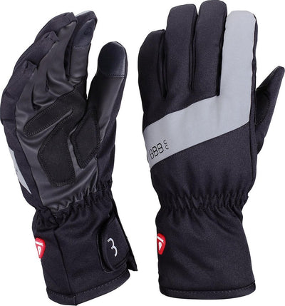 Bbb cycling subzero gants de cyclisme doigts complets hiver - gants de vélo thermiques imperméables coupe-vent - écran tactile - noir - taille XL - bwg-34