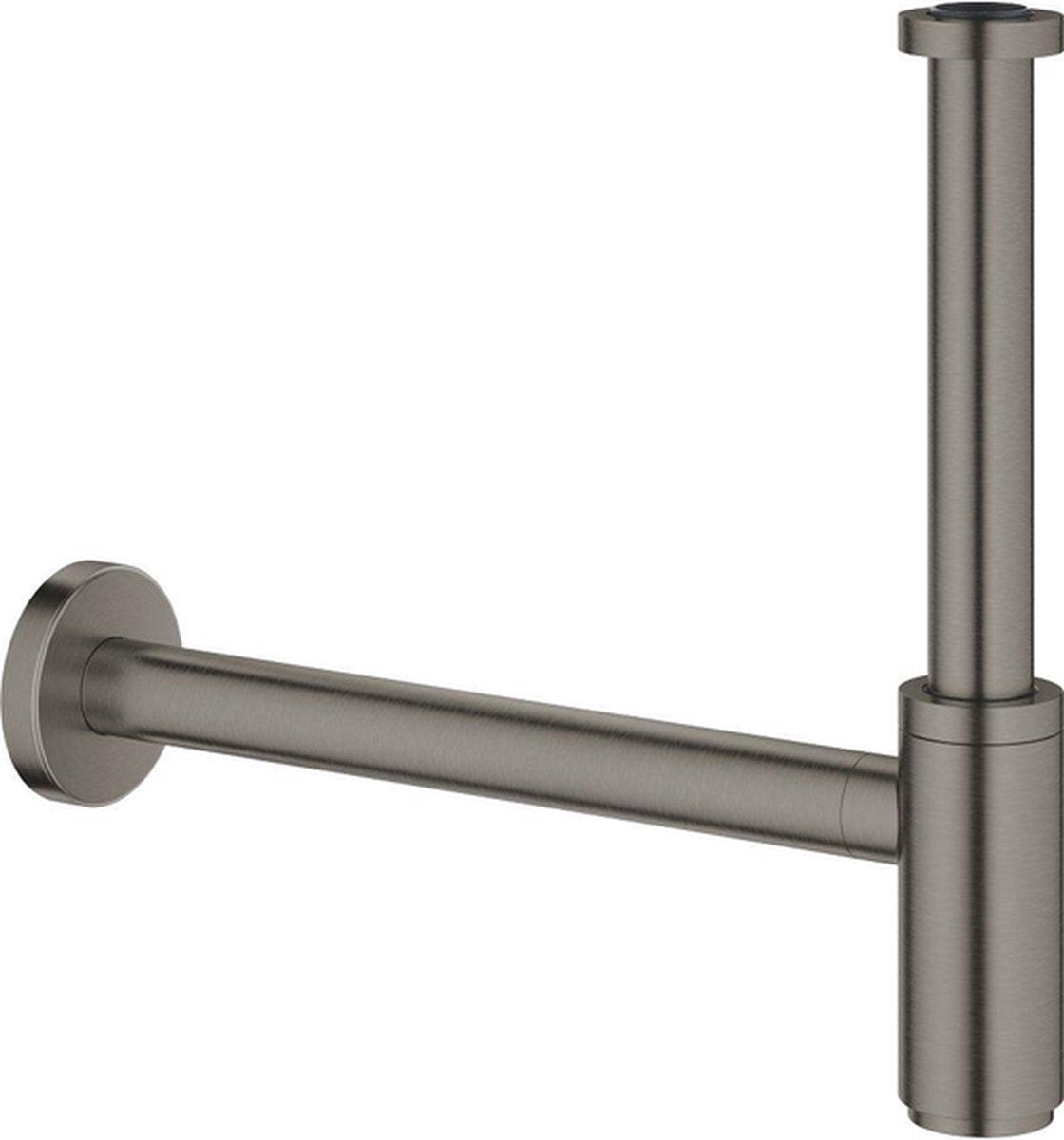 Siphon design Grohe 1 1 4 minimaliste brossé graphite dur