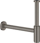 Siphon design Grohe 1 1 4 minimaliste brossé graphite dur
