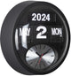 Karlsson horloge murale ronde flip - noir mat - 11x32,6x32,6cm - horloge murale scandinave