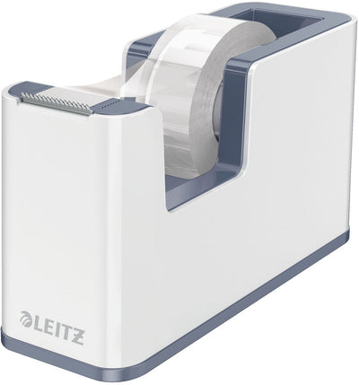 Support de ruban adhésif Leitz wow - comprenant 1 rouleau de ruban adhésif - gris blanc