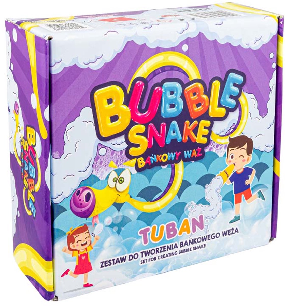Ensemble de jouets à bulles Tuban - serpent à bulles - jouets d'extérieur colorés.
