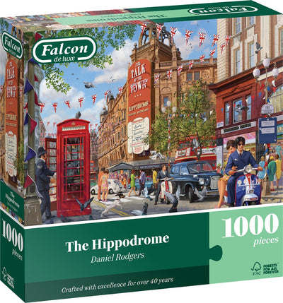Puzzle jumbo Falcon l'hippodrome - 1000 pièces de puzzle amusant.