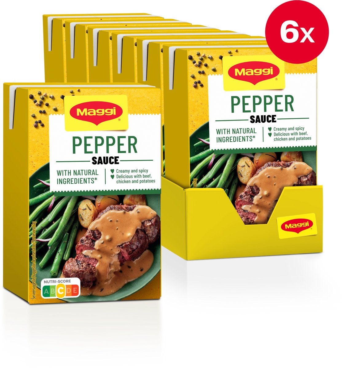 Sauce au poivre Maggi 6 pièces x 250ml