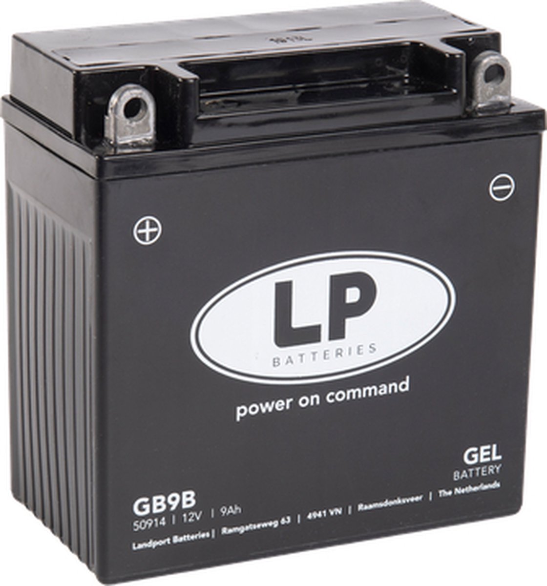 Batterie gel moto Landport (LP) GB9B 12 volts 9 Ah