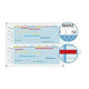 Set agenda annuel ultradex blanc, argent 800070