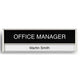 Plaque de porte ultradex argent 310177