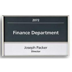 Plaque de porte ultradex argent 310677