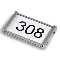 Plaque de porte ultradex argent 310977