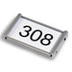 Plaque de porte ultradex argent 310977