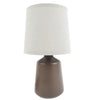 Lampe de table en céramique marron 27cm