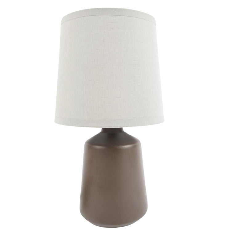 Lampe de table en céramique marron 27cm