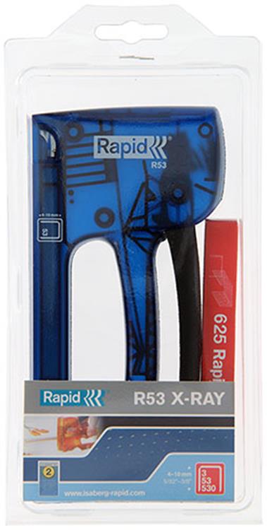Rapid 1011507 - agrafeuse r 53 x ray bleu | 1 pièce