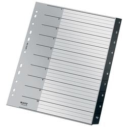 Leitz recycle index 1208 a4 maxi co2 noir neutre 10 onglets 11 trous 90% recyclé