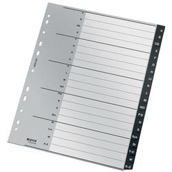 Leitz recycle index 1207 a4 maxi co2 noir neutre 20 onglets 11 trous 90% recyclé