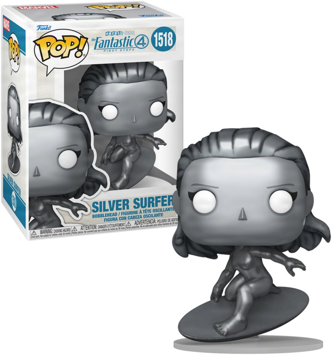 Funko-pop ! Les quatre fantastiques : premiers pas - Surfeur d'argent #1518