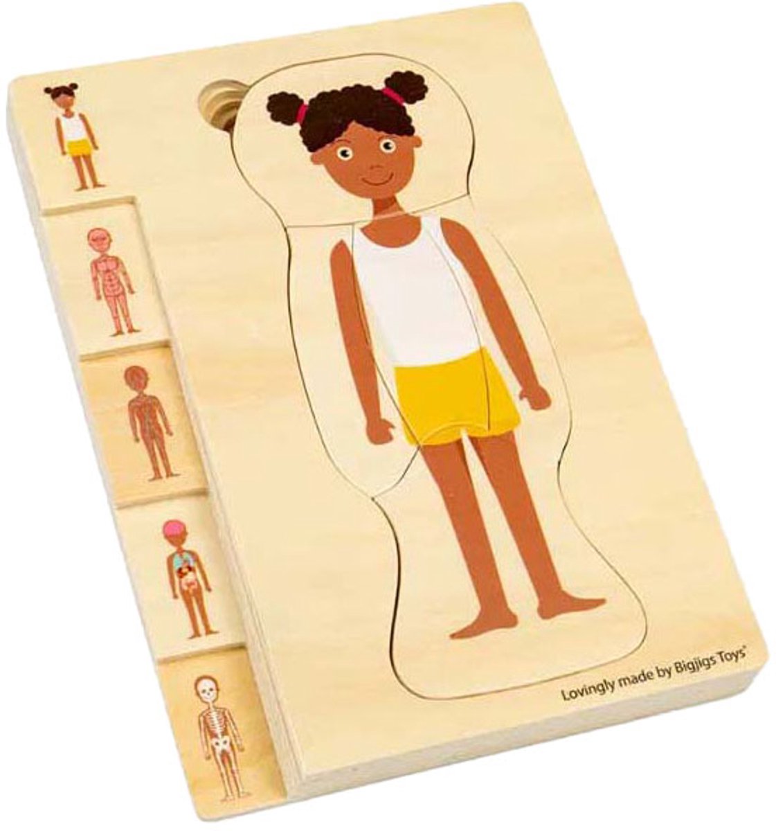 Bigjigs anatomiepuzzel en bois - fille, 26e.