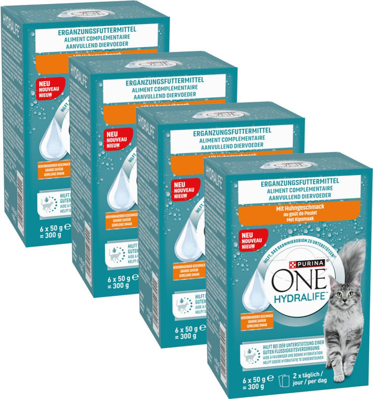 Purina one hydralife - nourriture humide pour chat - poulet - 24 x 50 g