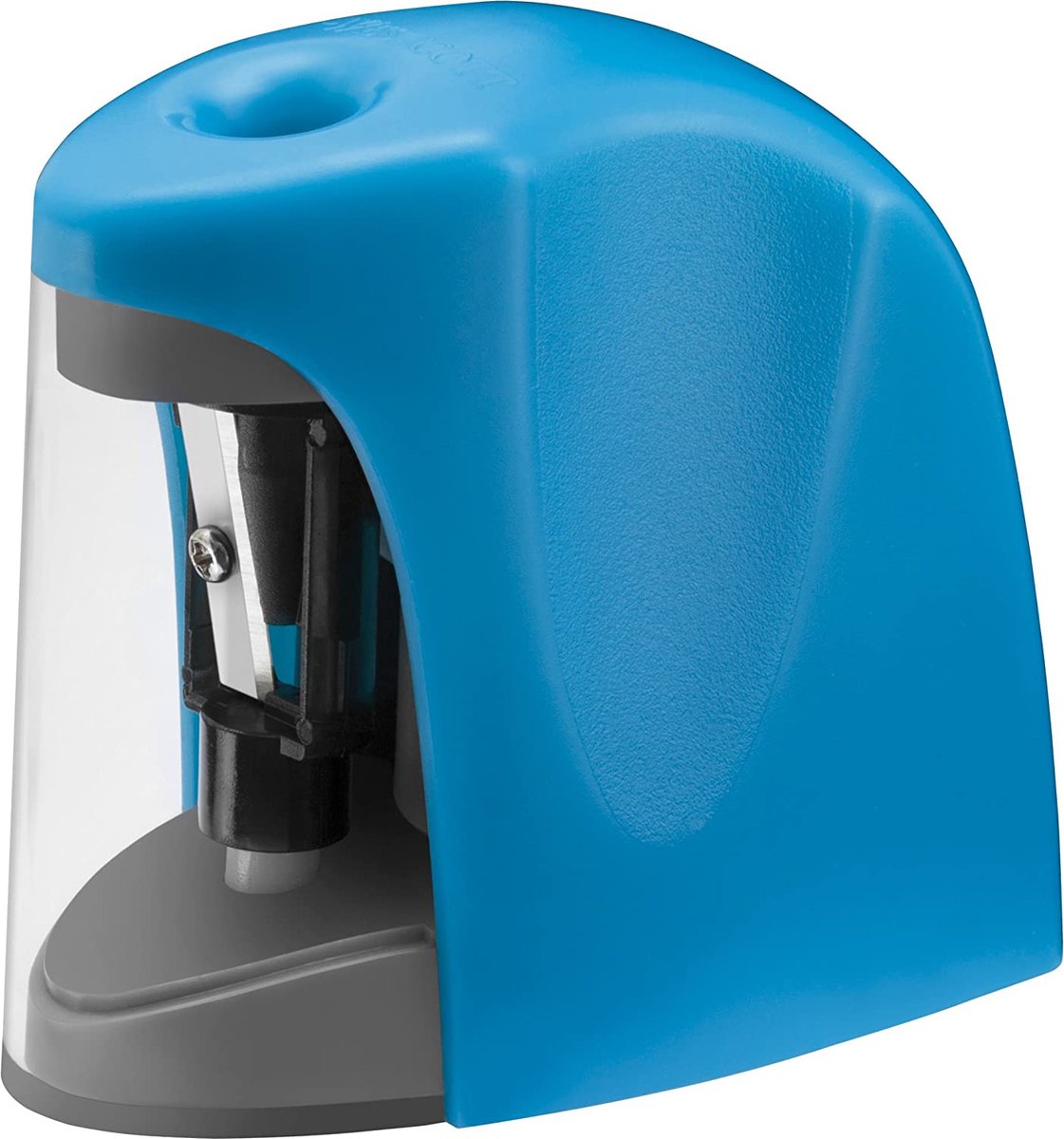 Taille-crayon Westcott - électrique - sans piles - bleu - ac-e55043