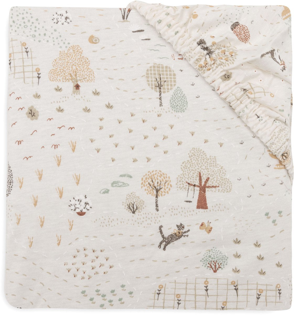 Drap housse Jollein pour lit - 70 75x140 150cm - jersey - tiny park