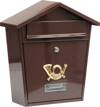 Boîte aux lettres Vorel marron avec 2 clés - 370x320x105 mm