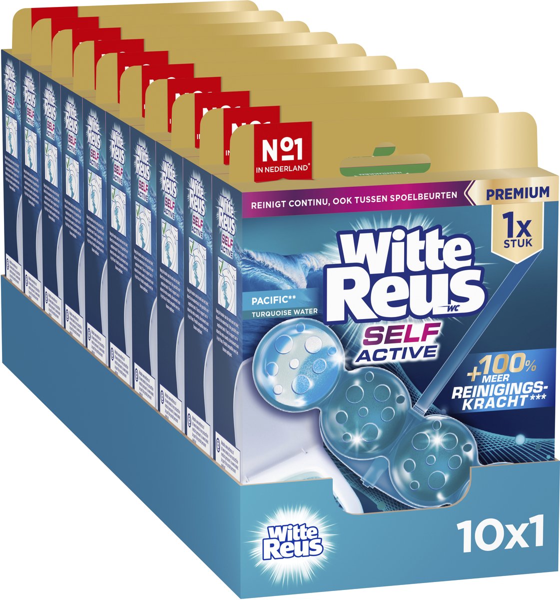 White Giant Self Active Pacific 50gr - blocs sanitaires - pack économique - 10 pièces