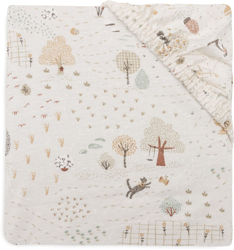 Drap housse Jollein pour lit - 60x120cm - jersey - parc minuscule