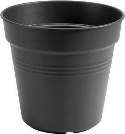 Elho green basics pot de culture 27 - pot de culture pour intérieur et extérieur - ø 27,0 x h 24,7 cm - noir vivant