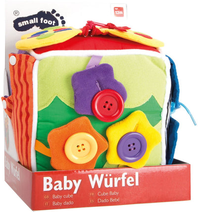 Petit pied bébé cube nature peluche