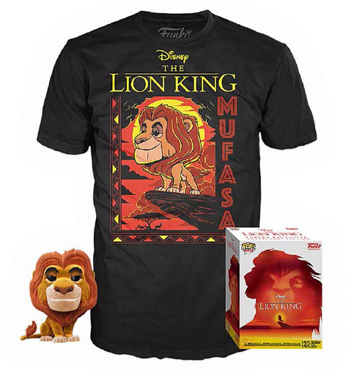 Funko-pop ! coffret tee : disney le roi lion - mufasa (taille xl)