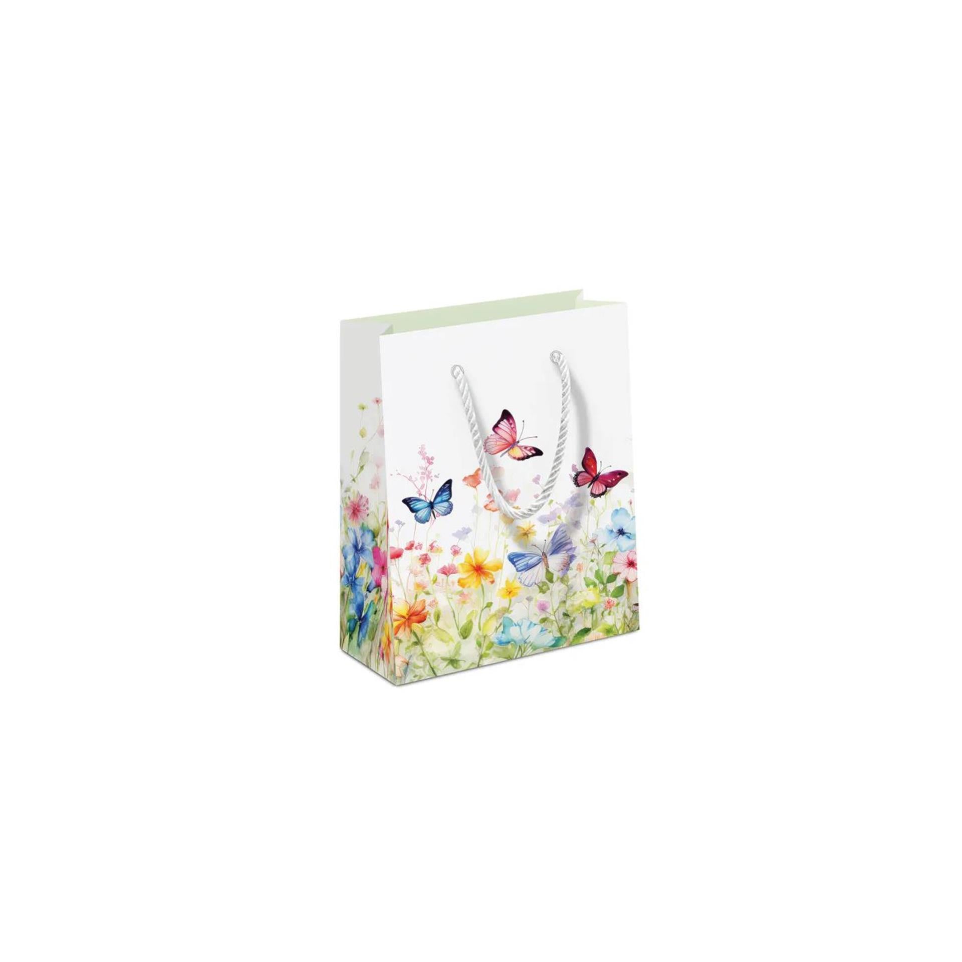 Sac cadeau Ambiente papillons dans le champ