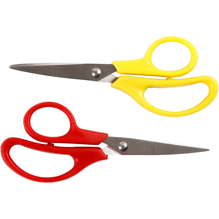 Ciseaux pour enfants Creativ company, L : 12,5 cm, pointus, droitier-gaucher, 12 pièces 1 boîte