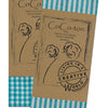 Vaessen creative • tissu coton coco-ton 45x50cm basic turquoise rayé