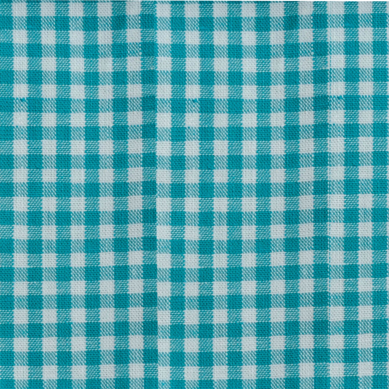 Vaessen creative • tissu coton coco-ton 45x50cm carreaux turquoise basique