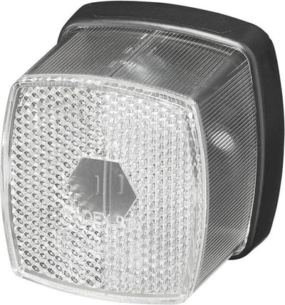 Feu de position Proplus - feu latéral - feu d'encombrement - réflecteur - blanc - 65 x 60 mm