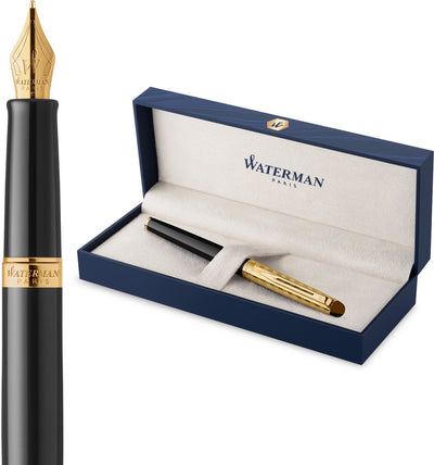 Stylo plume Waterman hémisphère | la collection d'opéra | or noir | emballage cadeau