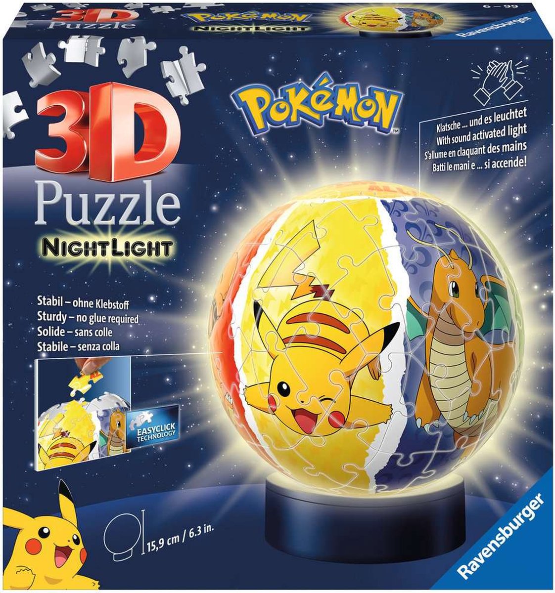 Ravensburger 3d Puzzle Night lampe, 72st.